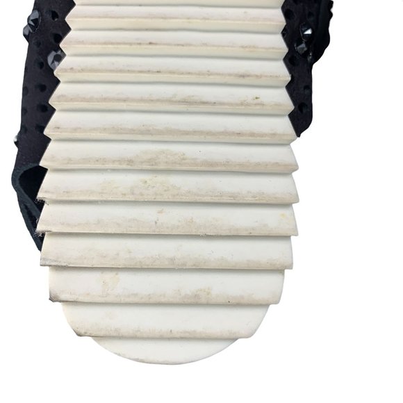 Pedro Garcia Leather Crystal-Embellished Slingback Toe Loop Sandal Size 39 / 9 - Picture 11 of 12